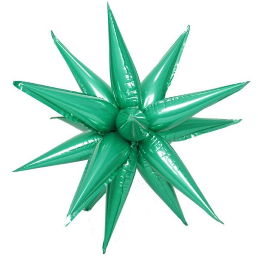 Green Foil Burst Star LARGE