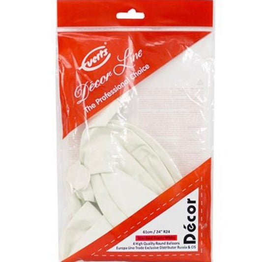 24” EVERTS Standard Frosty White (4 pcs)