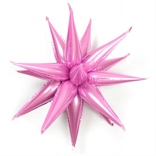 Pink Foil Burst Star LARGE