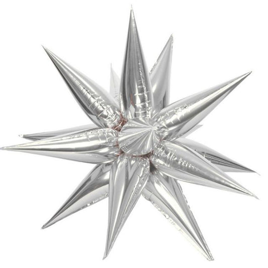 Silver Foil Burst Star SMALL