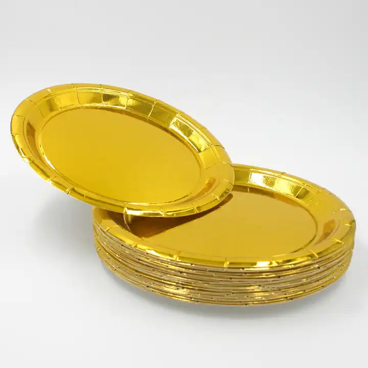 Gold Paper Plate 7" (10 pcs)