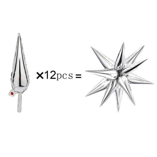 Silver Foil Burst Star SMALL