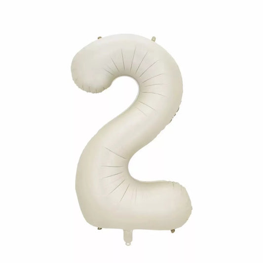 34" Champagne Matte Number 2 (Pack of 3)