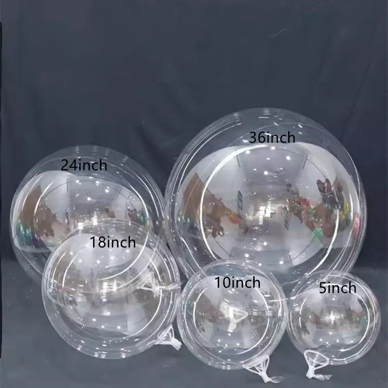 18" Bobo Clear Bubble Balloon (10 pcs)