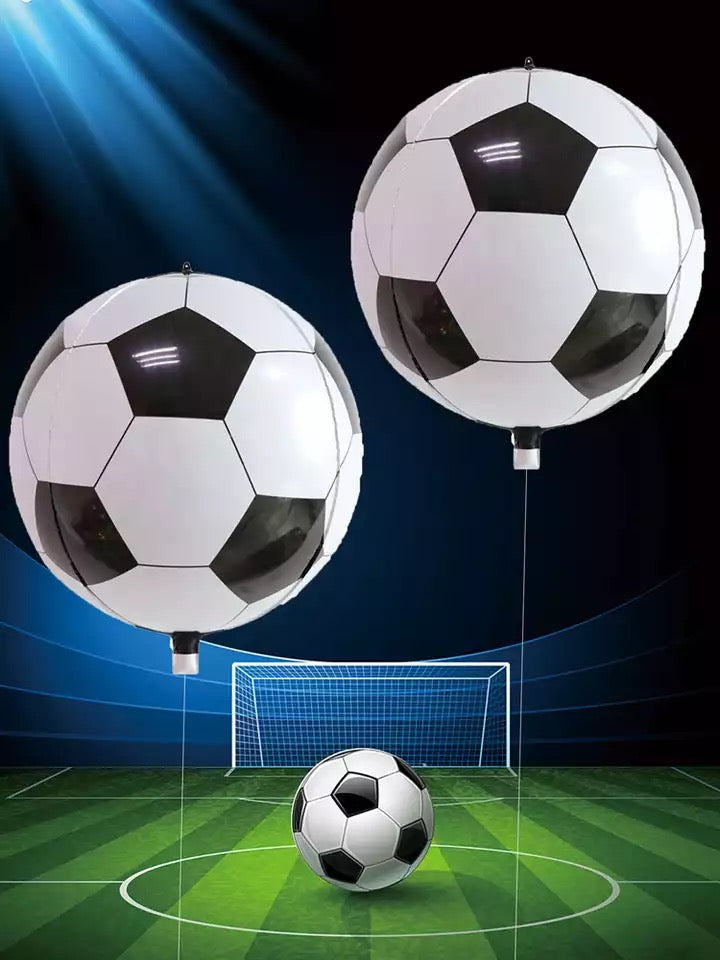 22” Soccer Ball Print 4D Foil Balloon (PACK of 3)