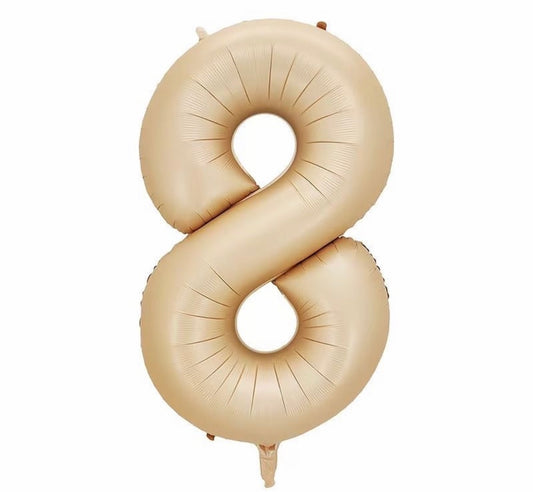 34" Caramel Matte Number 8 (Pack of 3)